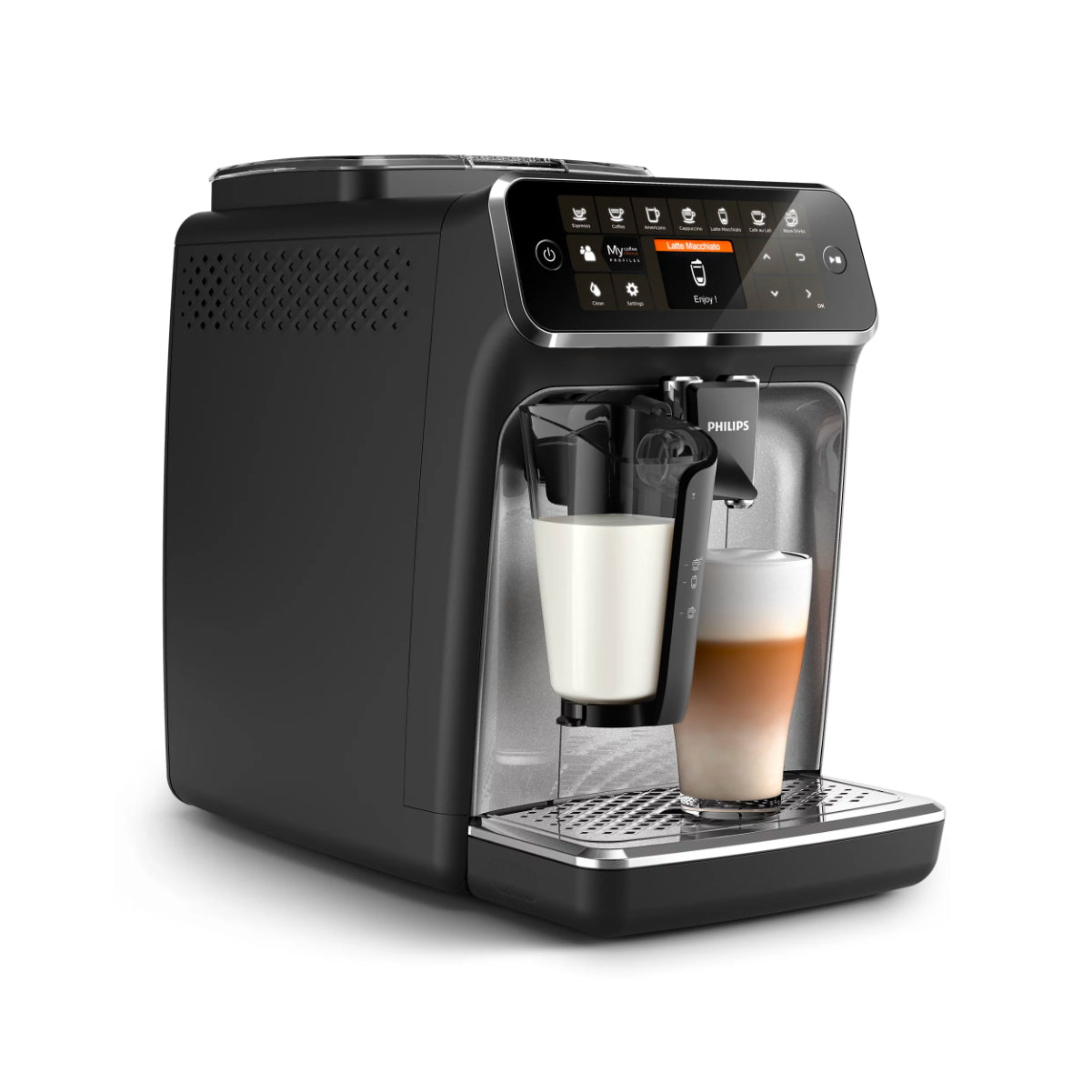 Philips 4300 LatteGo Automatic Espresso, Cappuccino, & Latte Macchiato Machine - EP4347/94