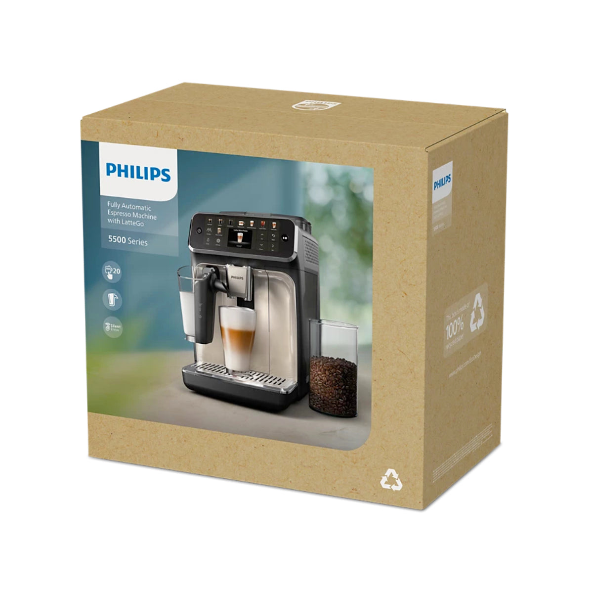 Philips 5500 LatteGo Automatic Espresso Machine - EP5544/90 (Grey)