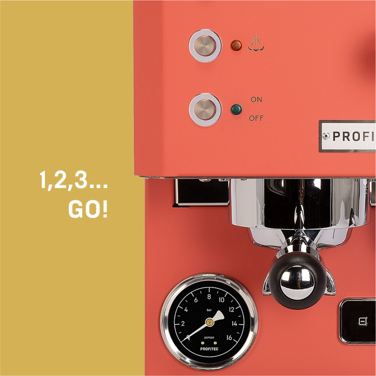 Profitec Go Espresso Machine (Red)