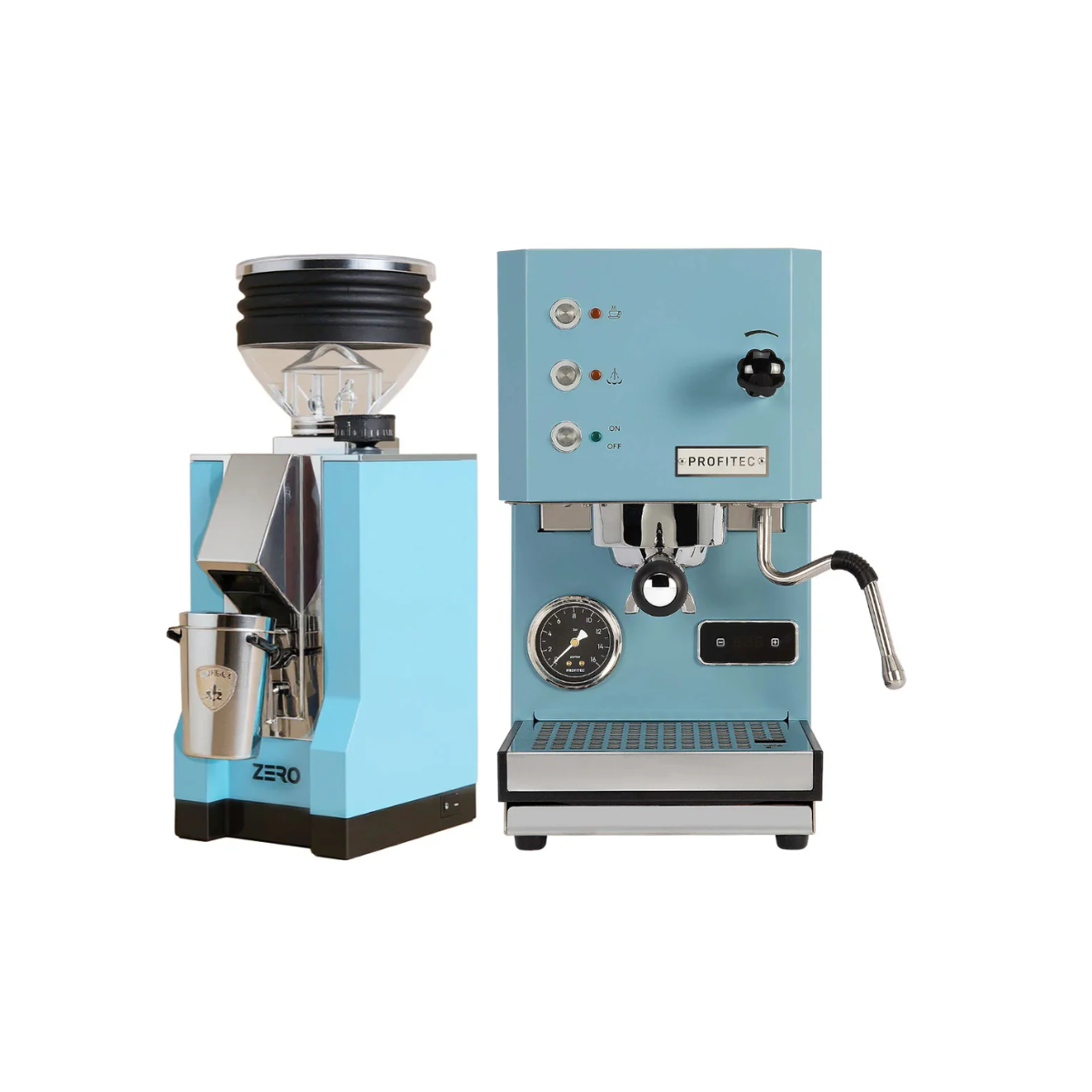 Profitec Go (Blue) & Eureka Mignon Zero (Blue) - Bundle