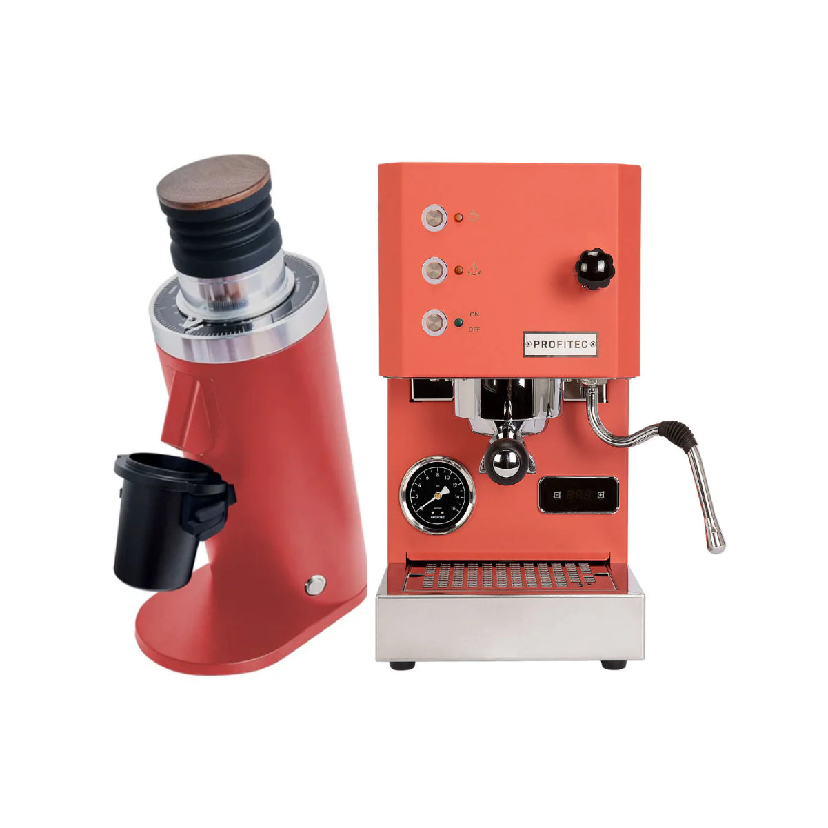 Profitec Go (Red) & DF64 Gen 2.5 (Red) - Bundle