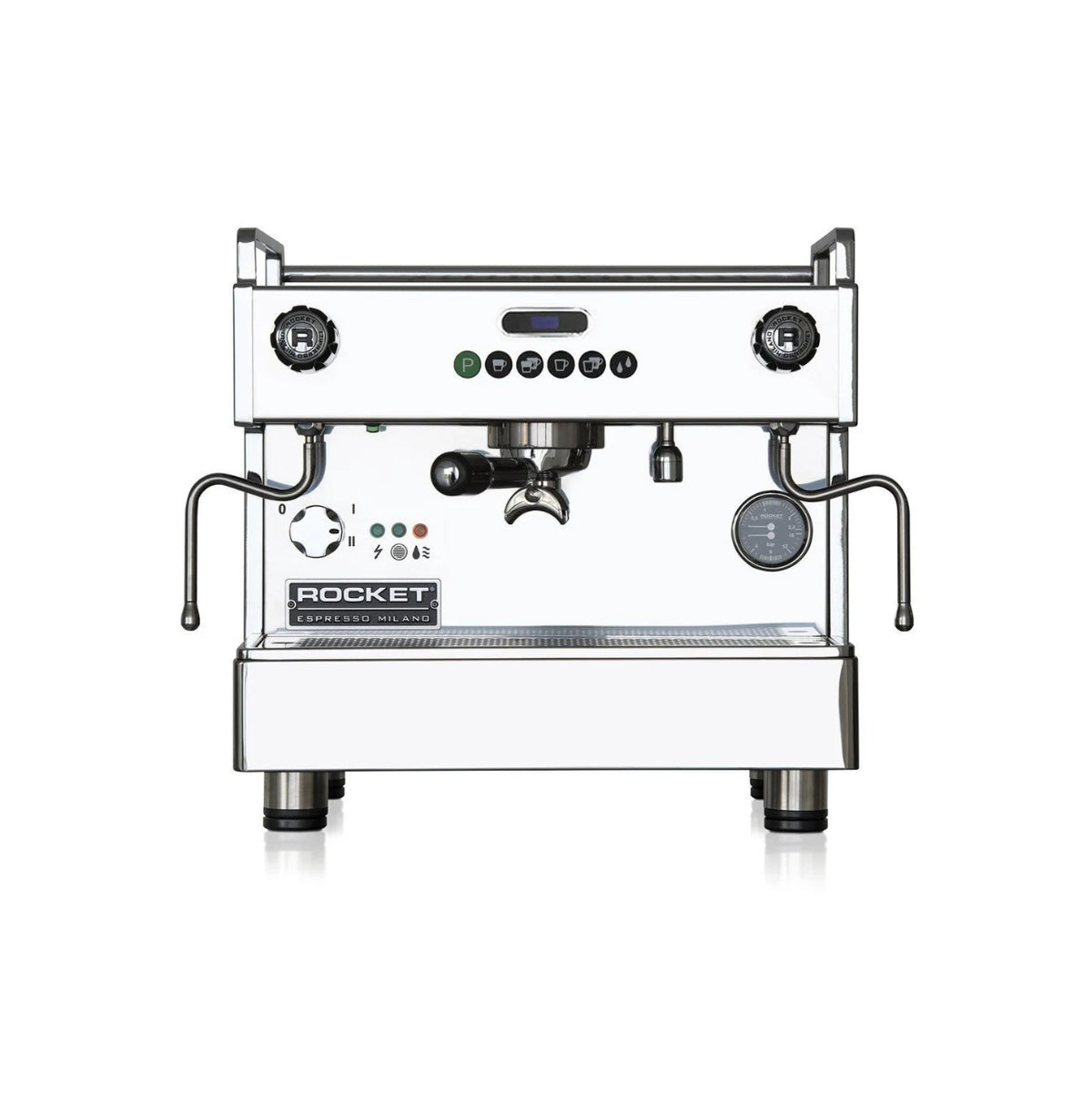 Rocket Boxer Timer Volumetric Espresso Machine (Chrome)