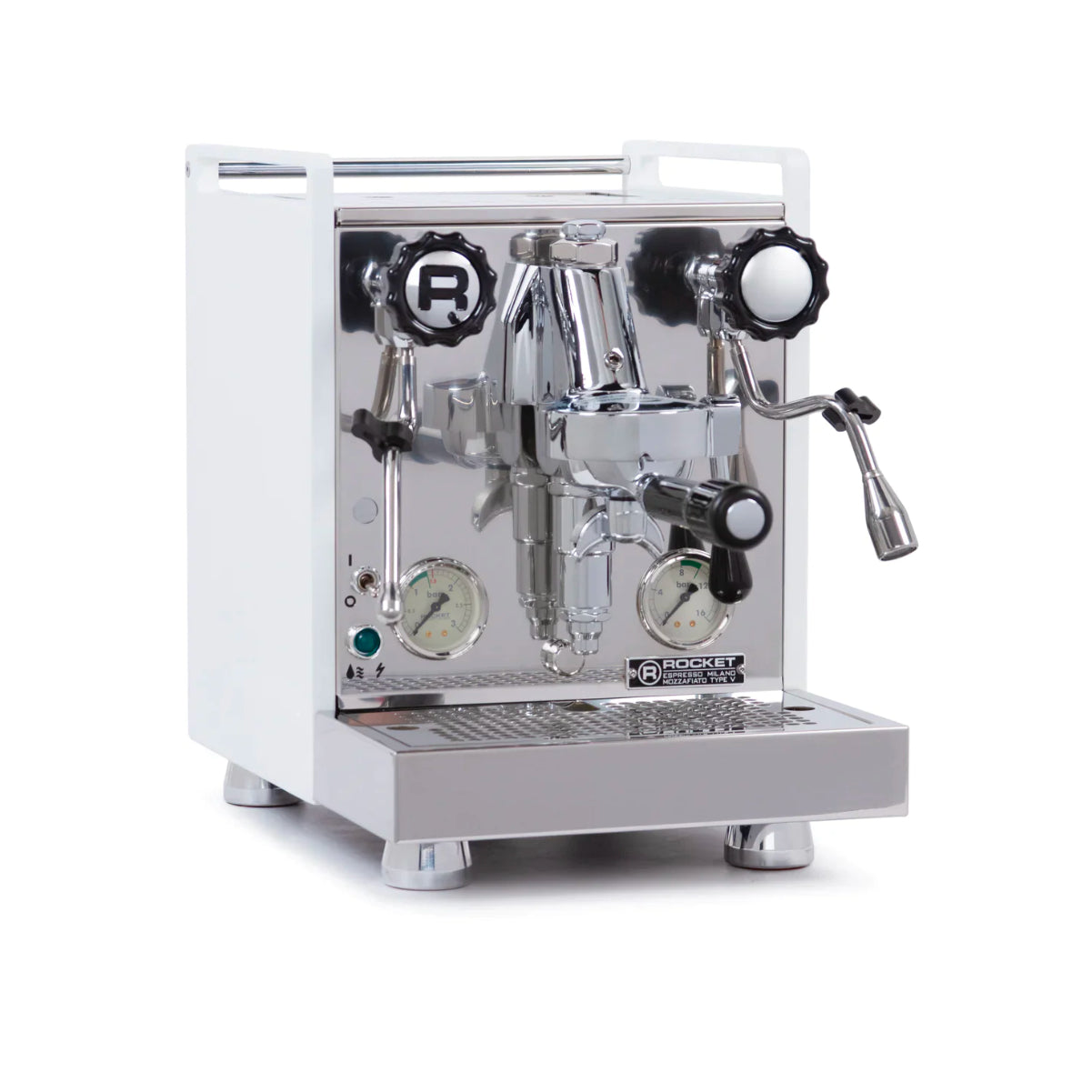 Rocket Mozzafiato Cronometro Type V Espresso Machine With PID And Short Timer (White)