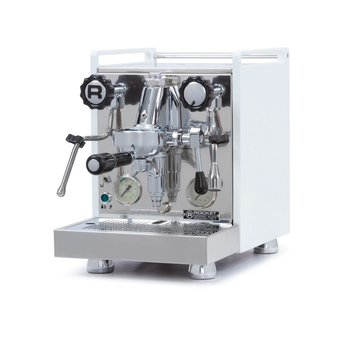 Rocket Mozzafiato Cronometro Type V Espresso Machine With PID And Short Timer (White)