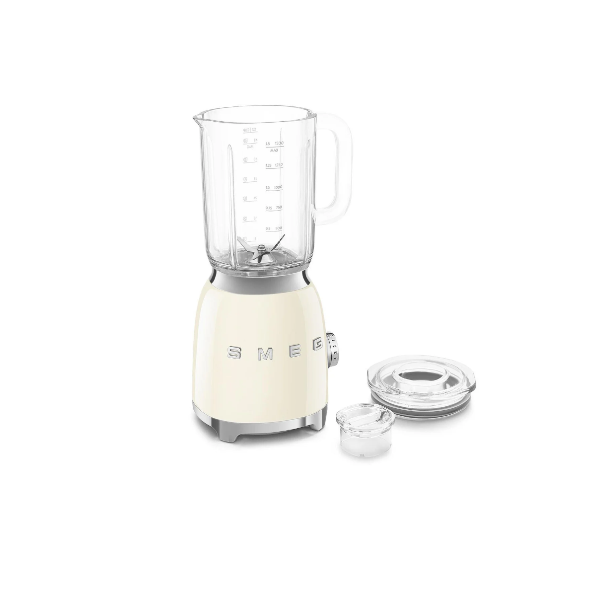 Smeg Retro-Style Glass Blender BLF03CRUS (Cream)