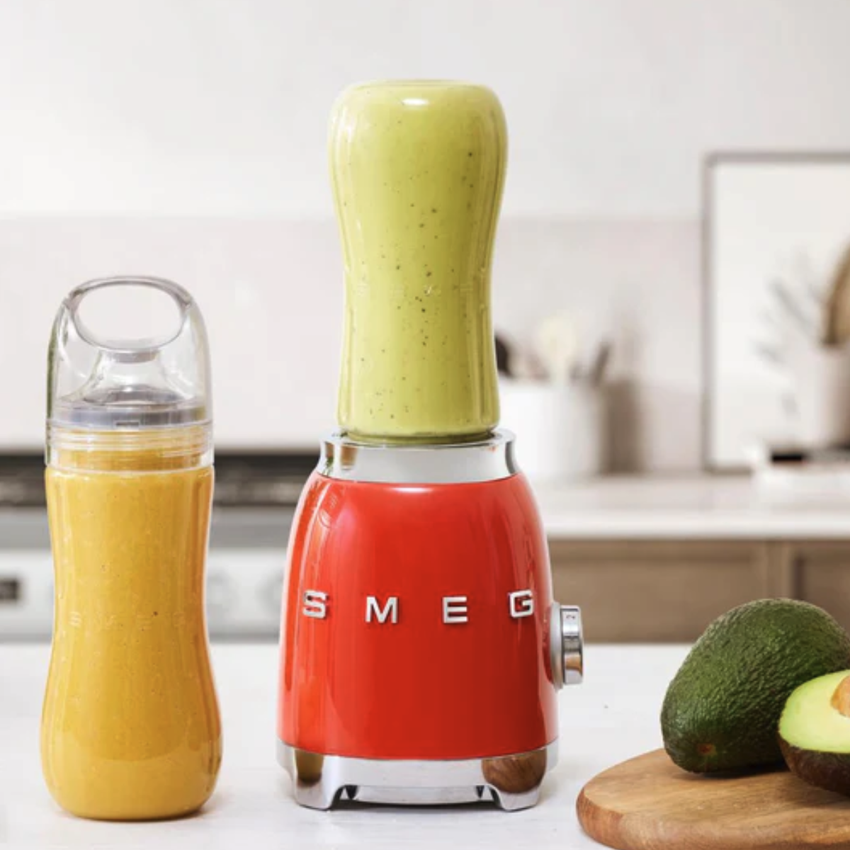 Smeg Retro-Style Personal Blender PBF01RDUS (Red)