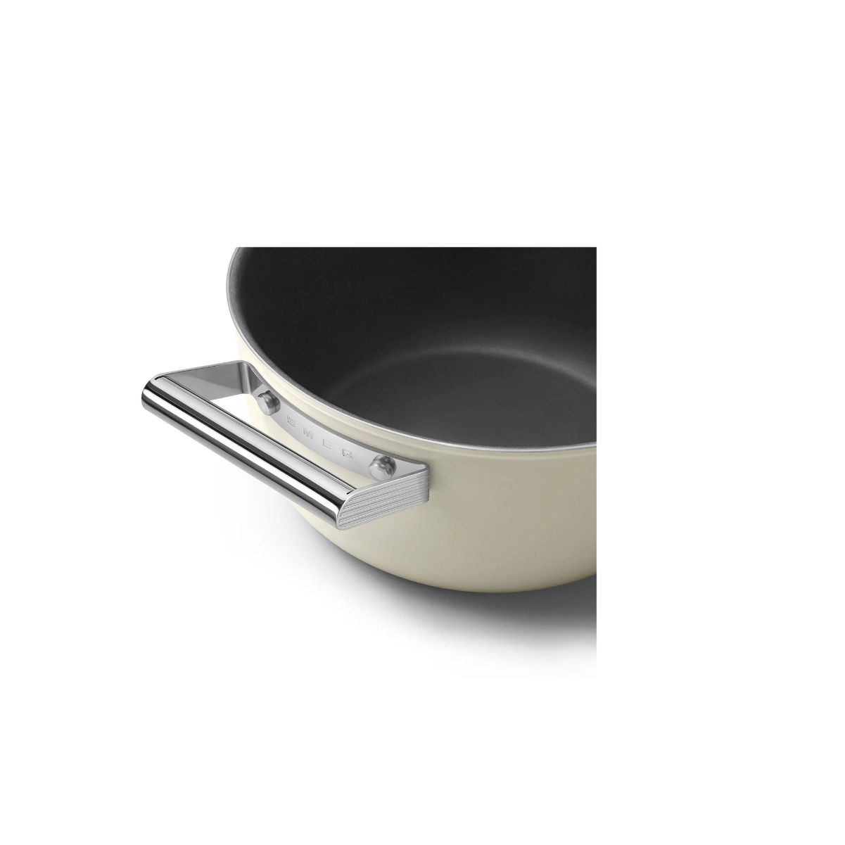 Smeg 24cm Non-Stick Casserole CKFC2411CRM (Cream)