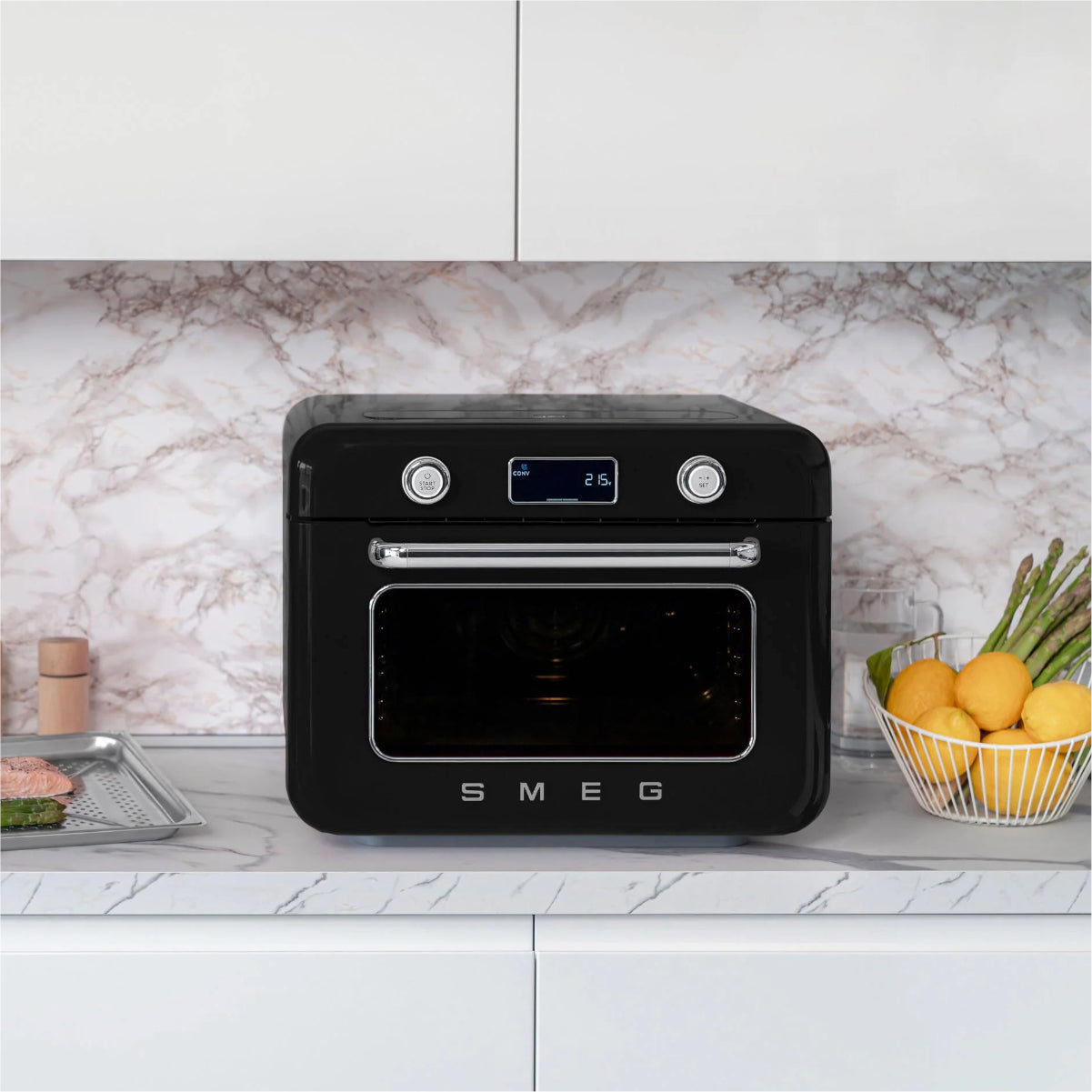 Smeg Countertop Combi Steam Oven COF01BLUS (Black)