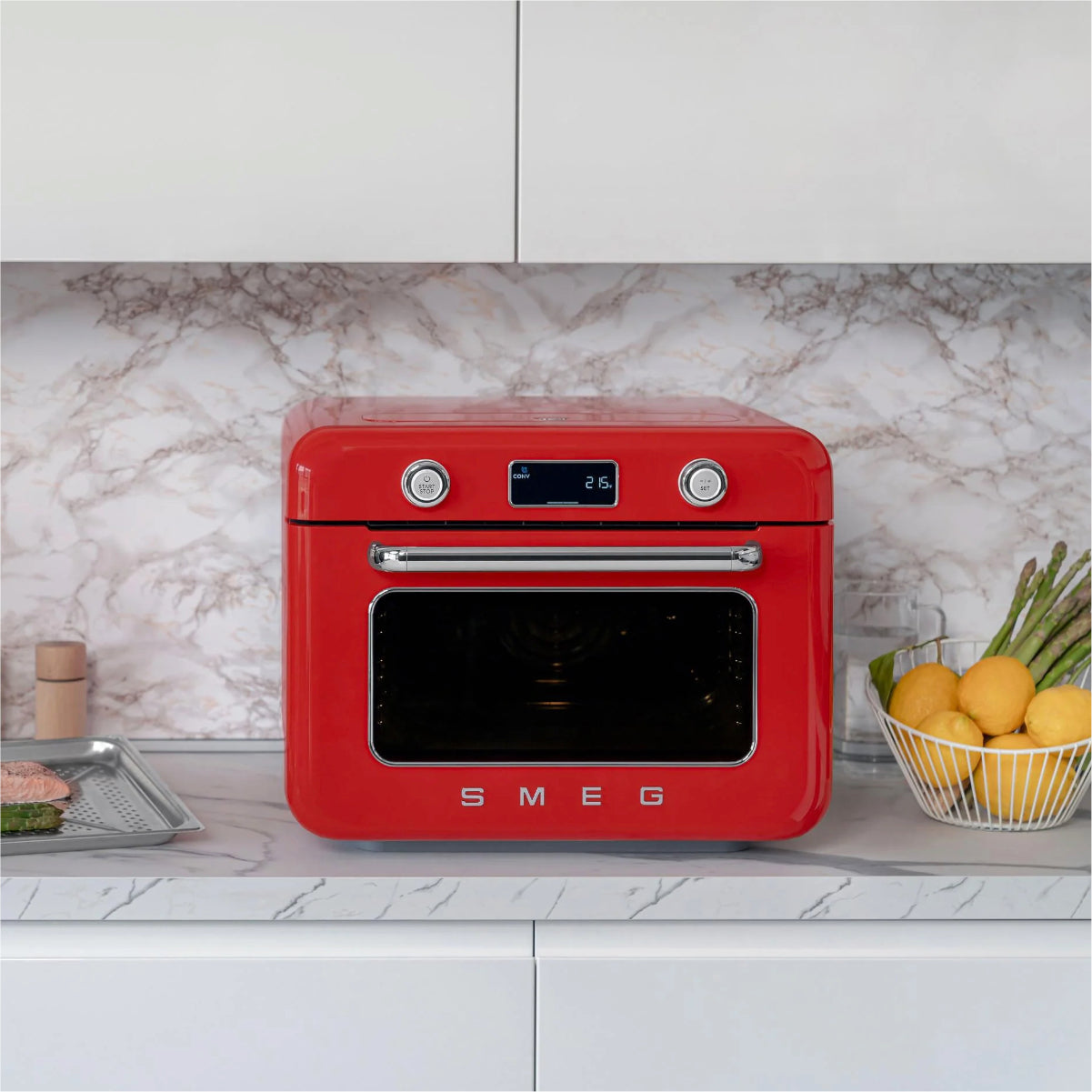 Smeg Countertop Combi Steam Oven COF01RDUS (Red)