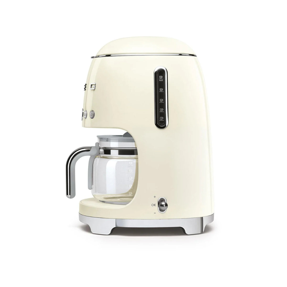 Smeg 50s Retro-Style Drip Coffee Machine DCF02CRUS (Cream)