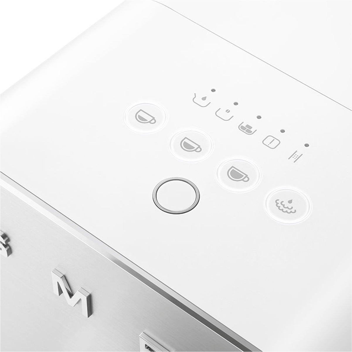 Smeg Fully Automatic Espresso Machine With Milk Wand BCC12WHMUS (White)