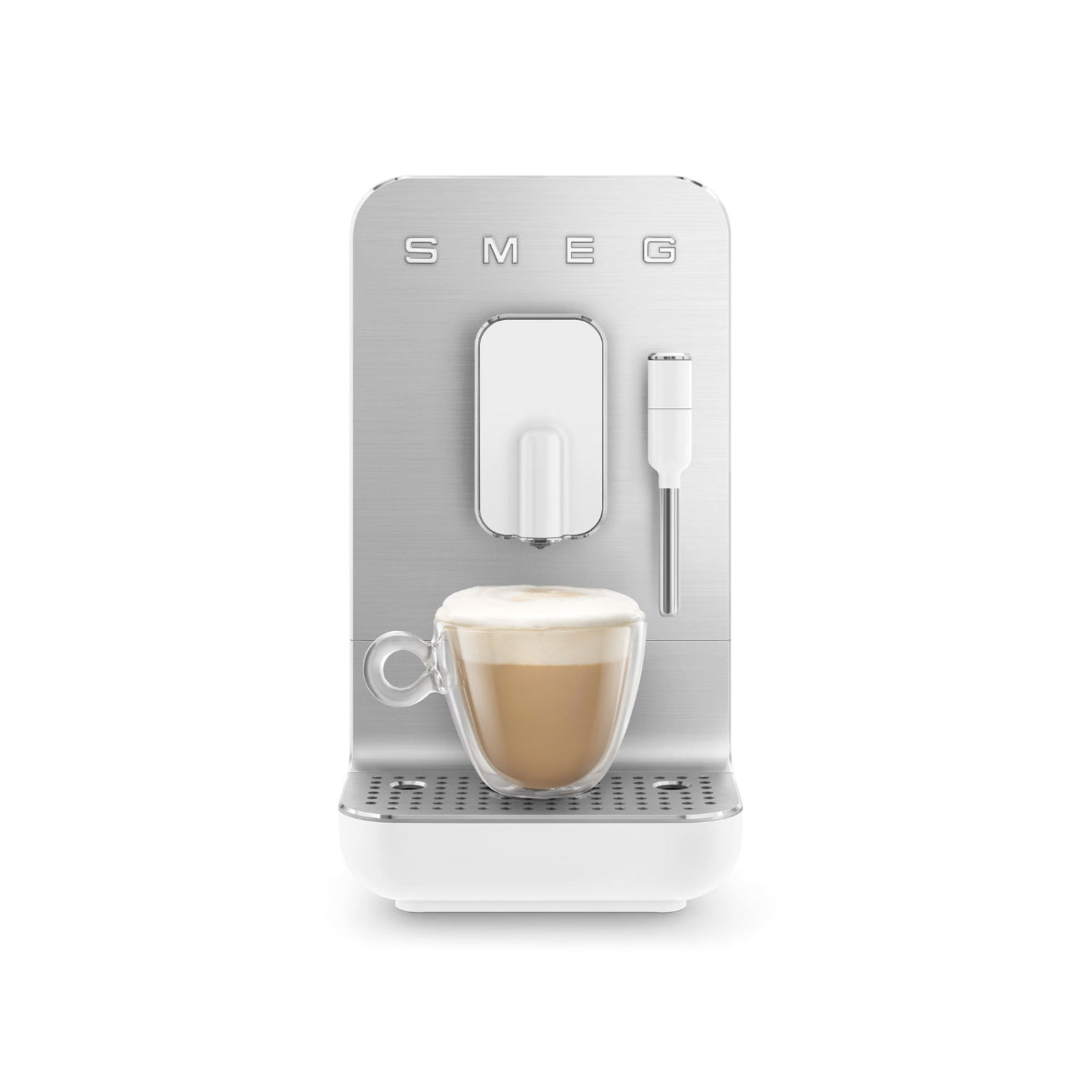 Smeg Fully Automatic Espresso Machine With Milk Wand BCC12WHMUS (White)
