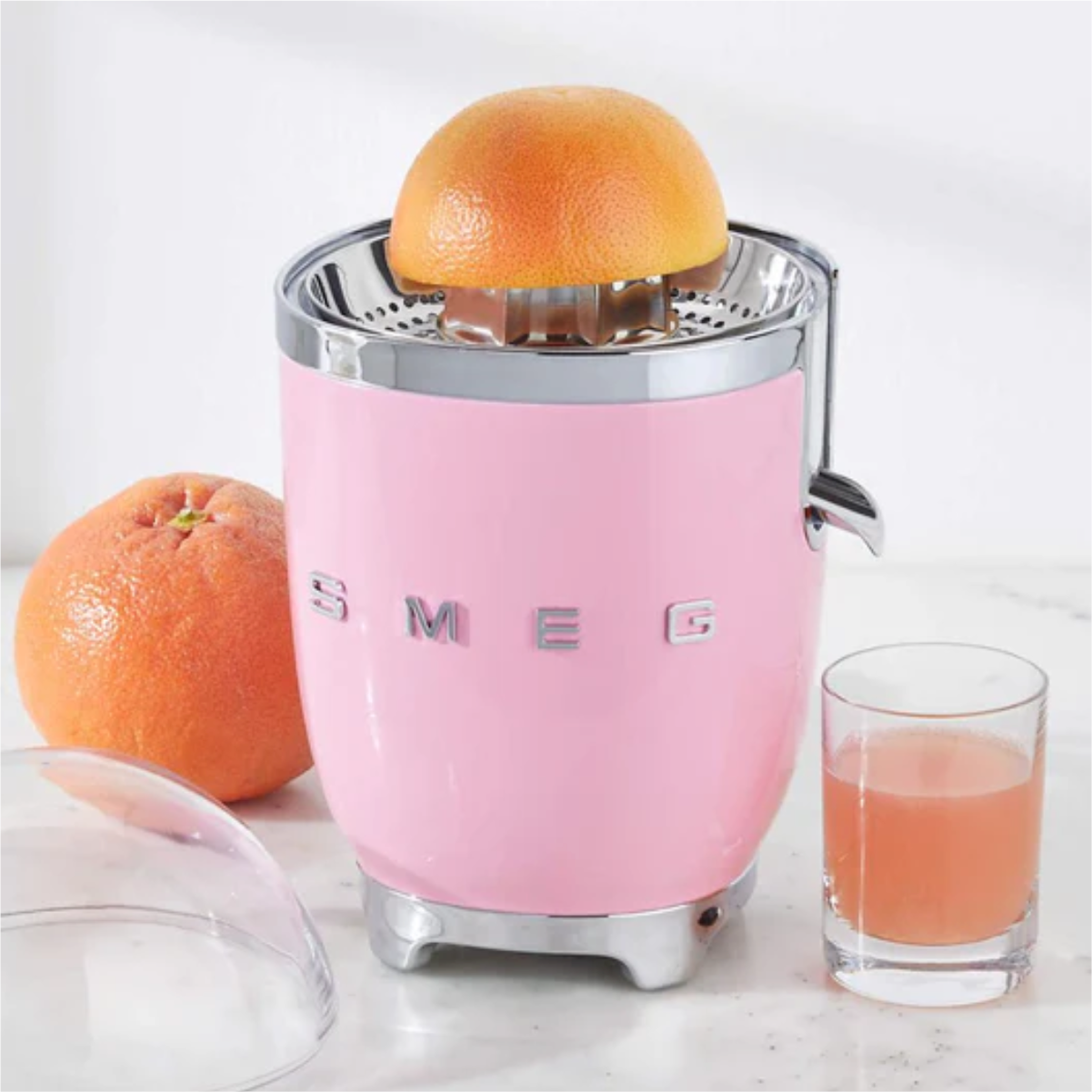Smeg Retro-Style Citrus Juicer CJF11PKUS (Pink)
