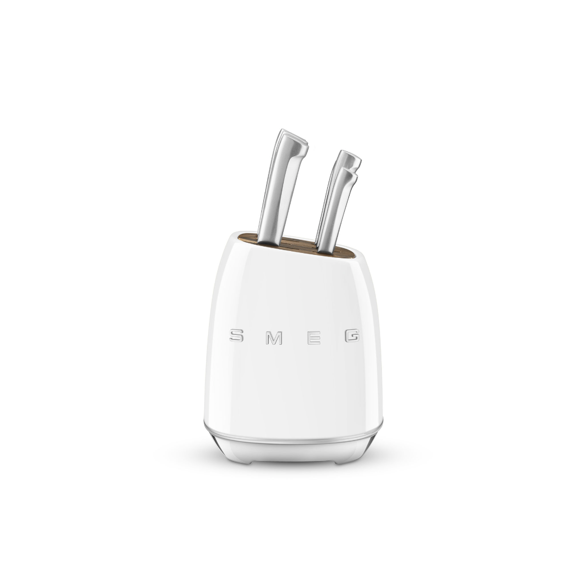Smeg Retro-Style Knife Block with Knives KBSF02WH (White)