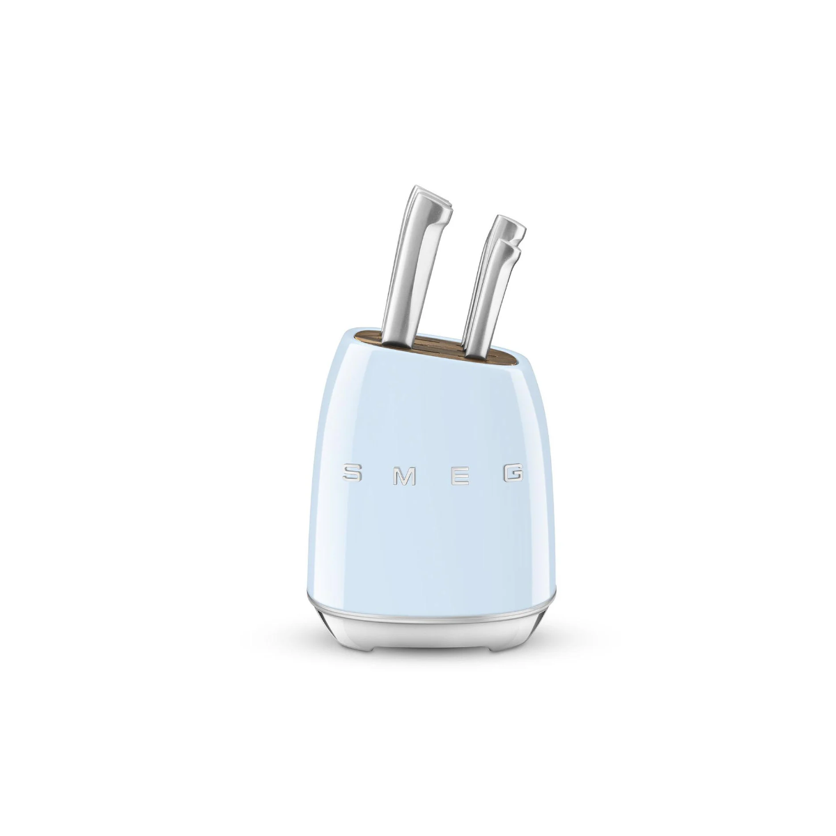 Smeg Retro-Style Knife Block with Knives KBSF01BL (Pastel Blue)