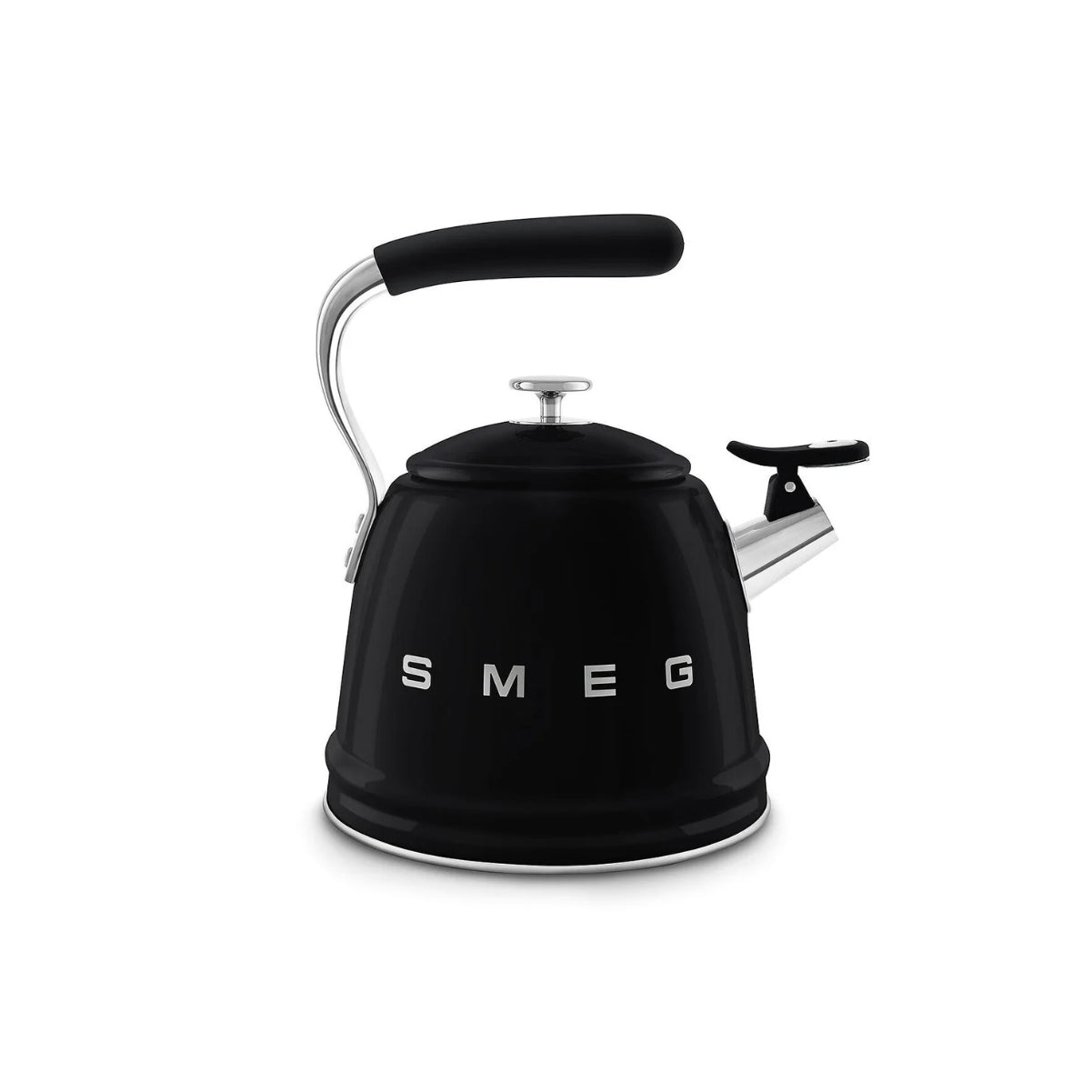 Smeg Retro-Style 2.3L Stove Top Whistling Kettle CKLW2001BL (Black)