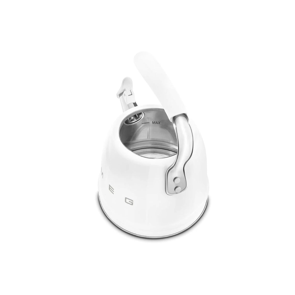 Smeg Retro-Style 2.3L Stove Top Whistling Kettle CKLW2001WH (White)