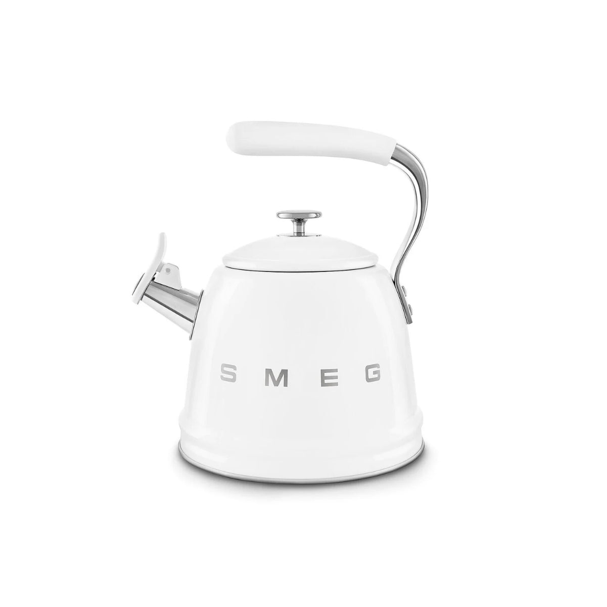 Smeg Retro-Style 2.3L Stove Top Whistling Kettle CKLW2001WH (White)