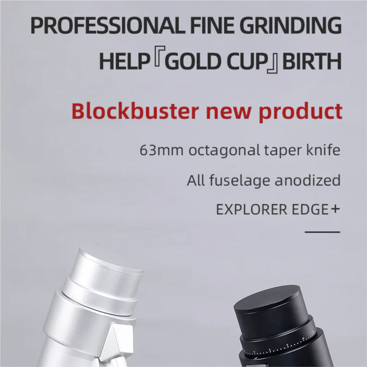 Starseeker Edge Plus All Purpose Single Dose Coffee Grinder (Silver)