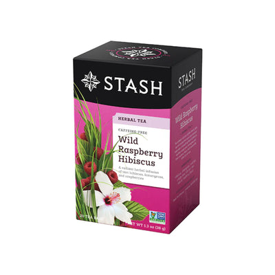 Stash Wild Raspberry Hibiscus Herbal Tea Bags (20 Counts)