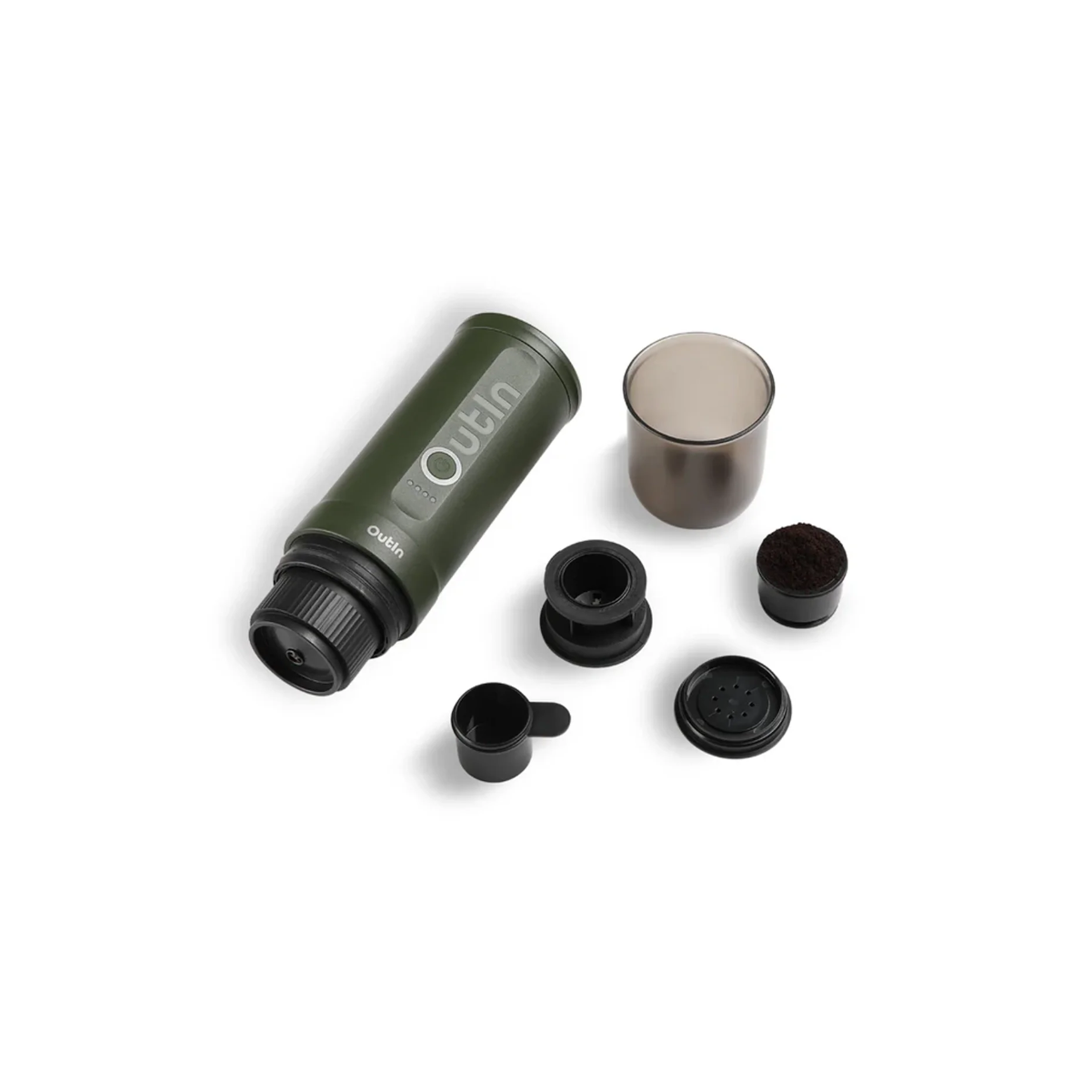 Outin Nano Portable Electric Espresso Travel Kit (Forest Green)