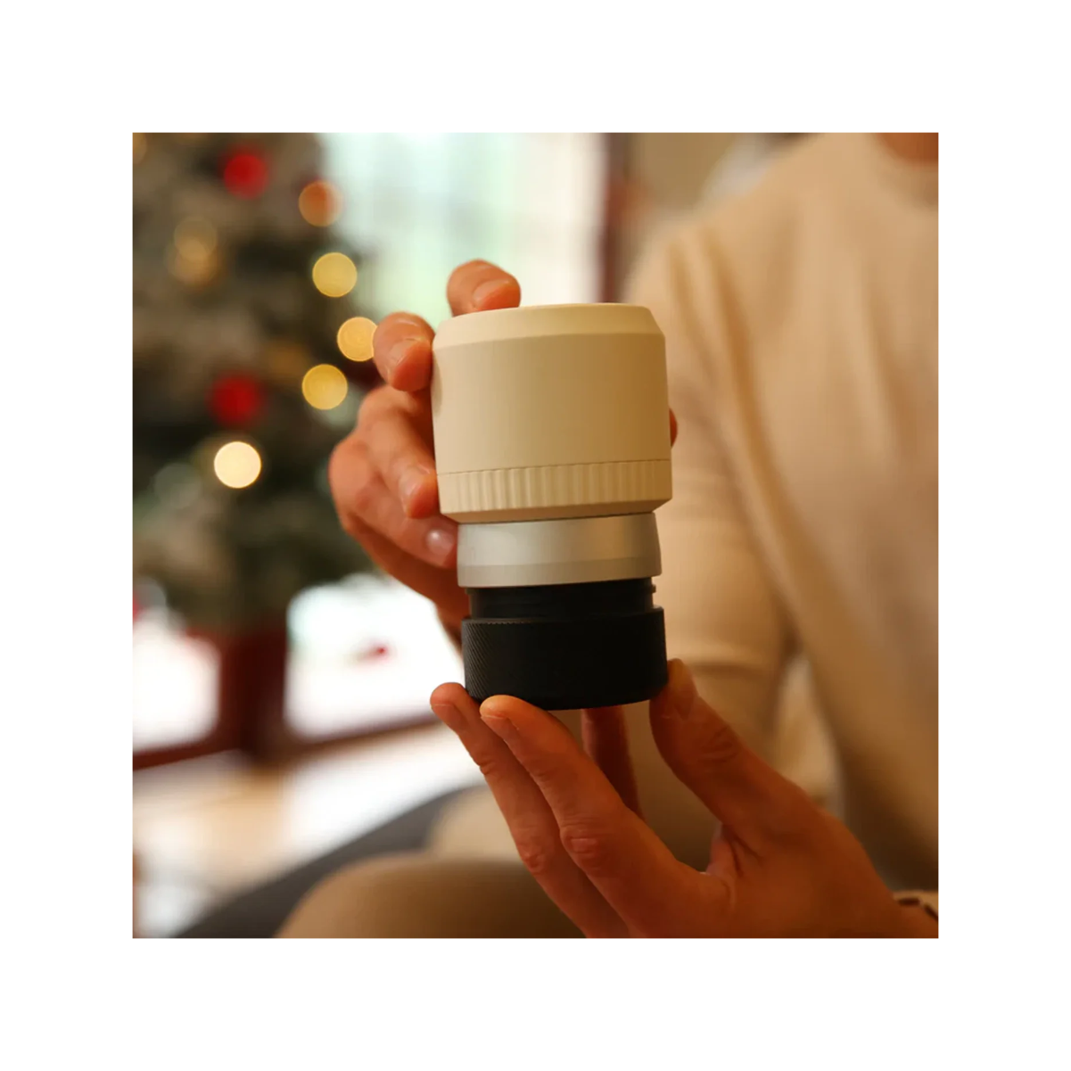 Outin Fino Portable Electric Grinder (Sandstone White)