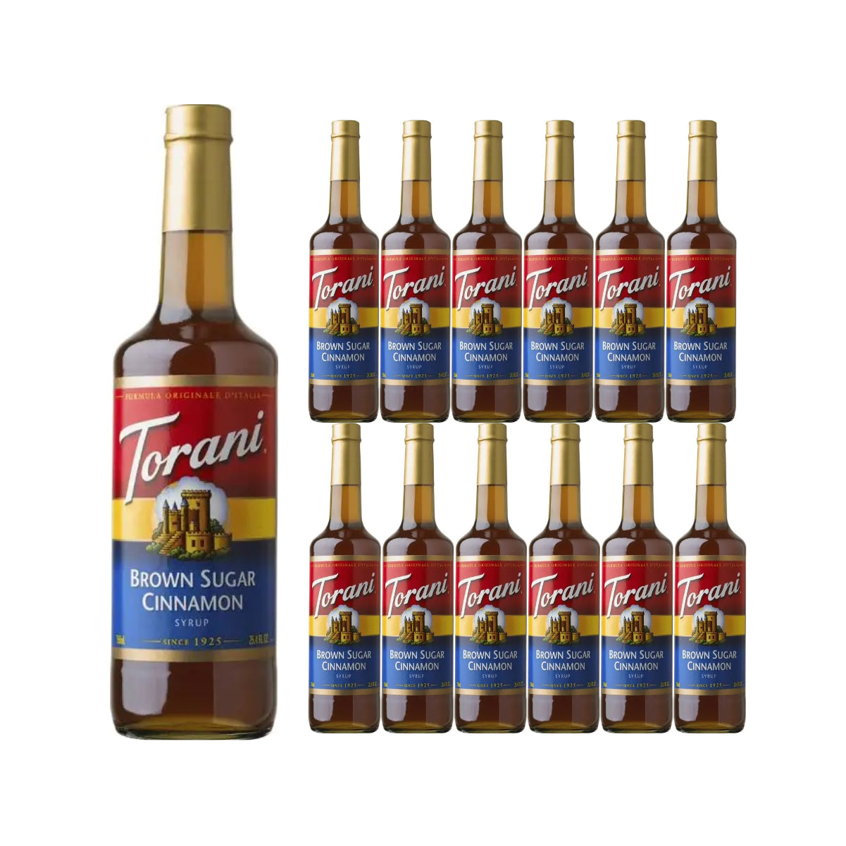 Torani Brown Sugar Cinnamon Syrup (750ml x 12 Bottles)