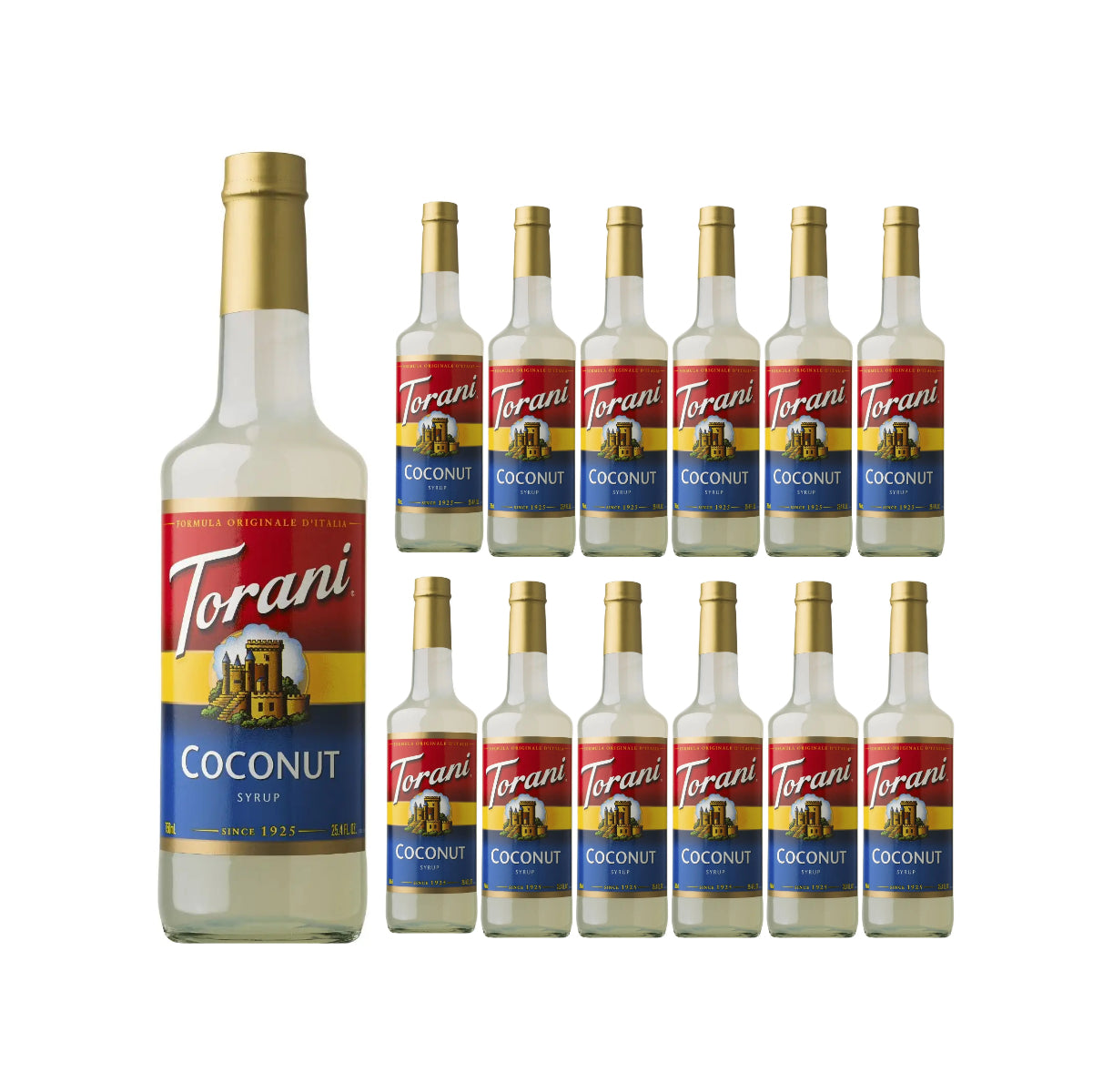Torani Coconut Syrup (750ml x 12 Bottles)