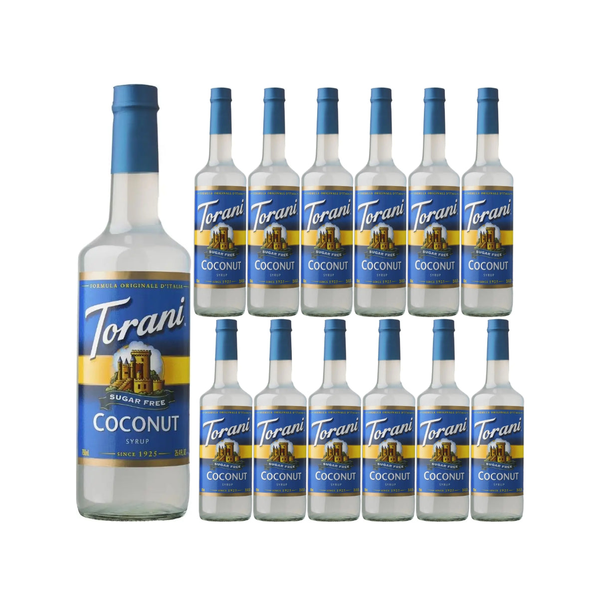 Torani Sugar Free Coconut Syrup (750ml x 12 Bottles)