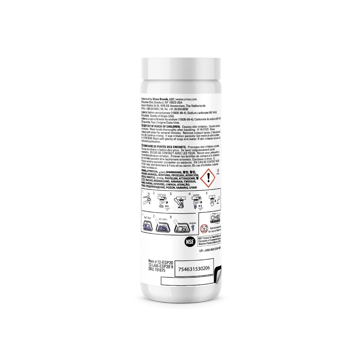 Urnex Cafiza Espresso Machine Cleaning Powder (566g/12oz)