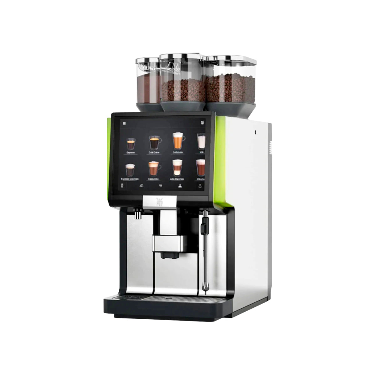 WMF 5000S+ Super Automatic Commercial Espresso Machine (2 Grinders, Easy Milk, 1 Choc)