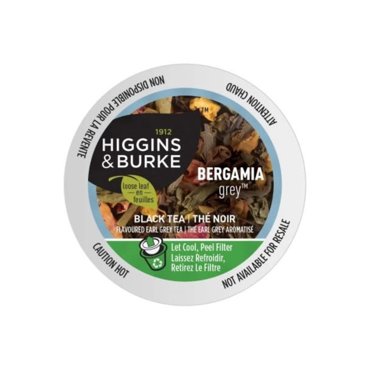 Higgins & Burke™ Loose Tea Bergamia Grey Single-Serve Tea Pods