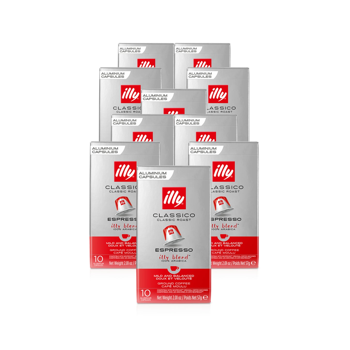 Illy Classico Nespresso Compatible Capsules - Medium Roast (10 Count)