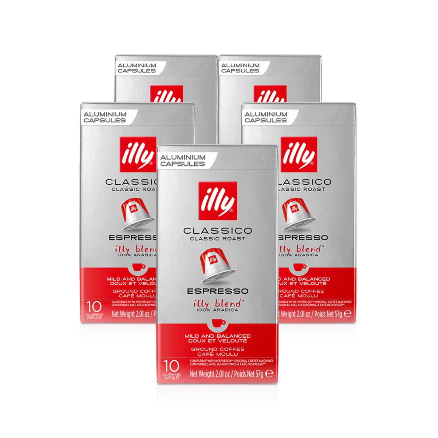 Illy Classico Nespresso Compatible Capsules - Medium Roast (10 Count)