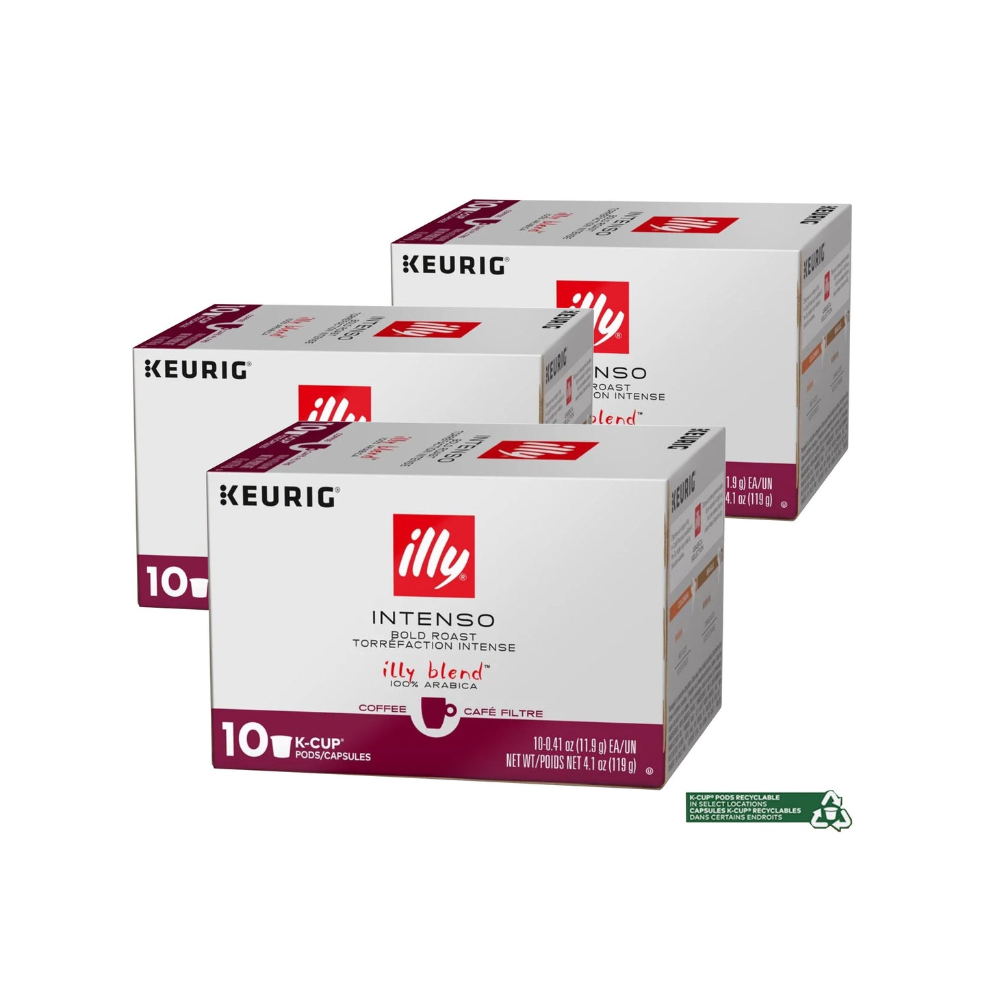 Illy Intenso Roast Single-Serve K-Cup - Extra Dark Roast (10 Count)
