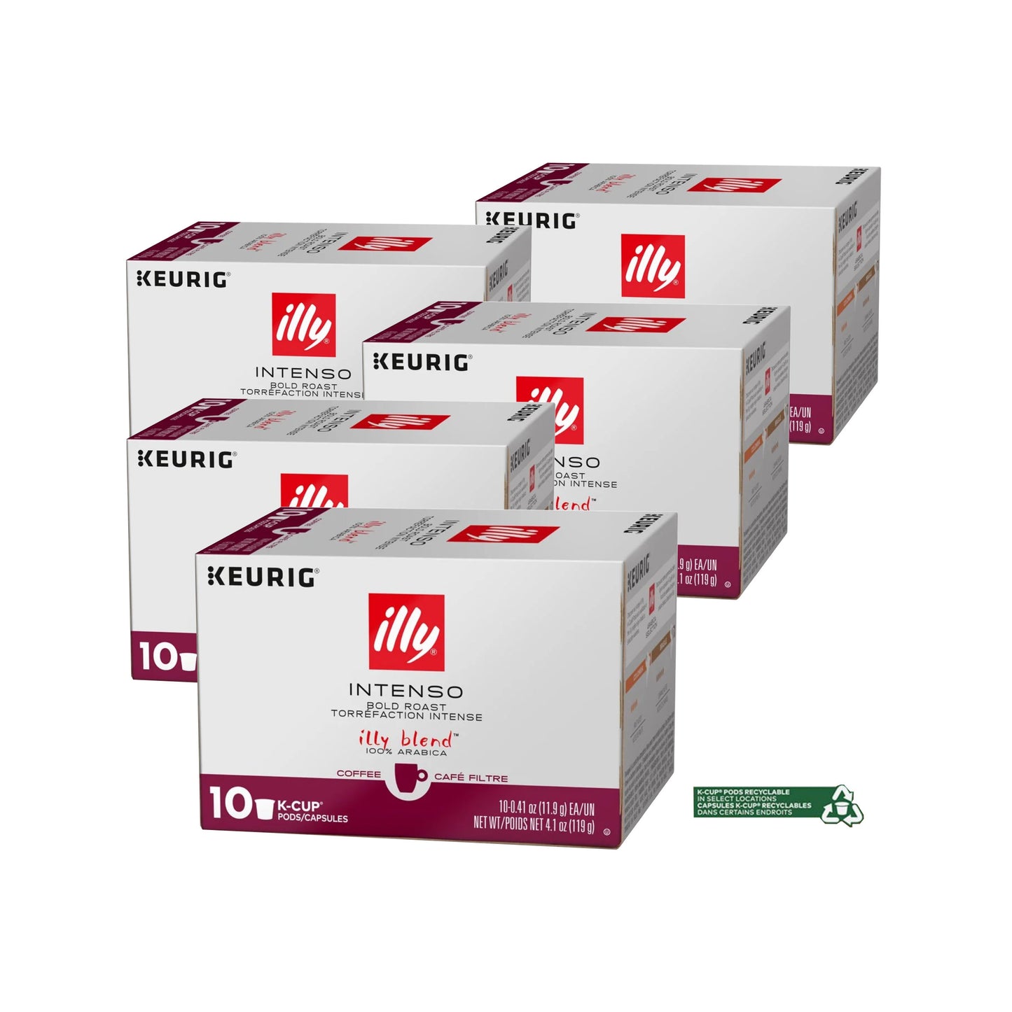 Illy Intenso Roast Single-Serve K-Cup - Extra Dark Roast (10 Count)