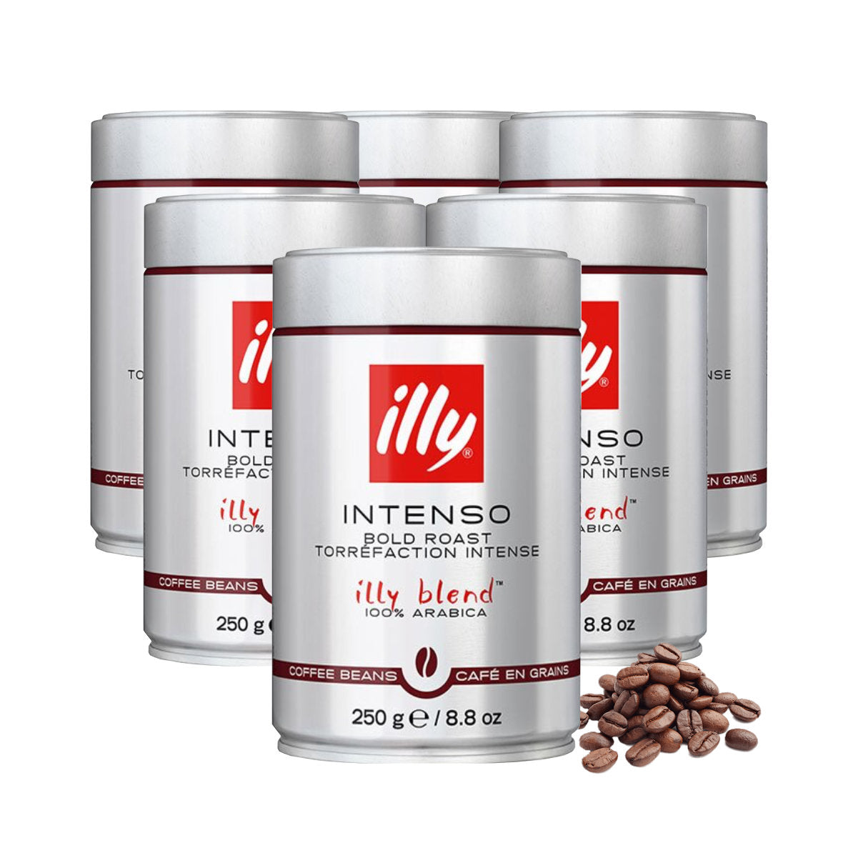 illy Intenso Whole Bean Coffee - Dark Roast (250g)
