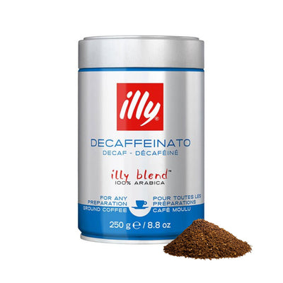 illy Decaffeinated Classico Ground Coffee - Medium Roast (250g)