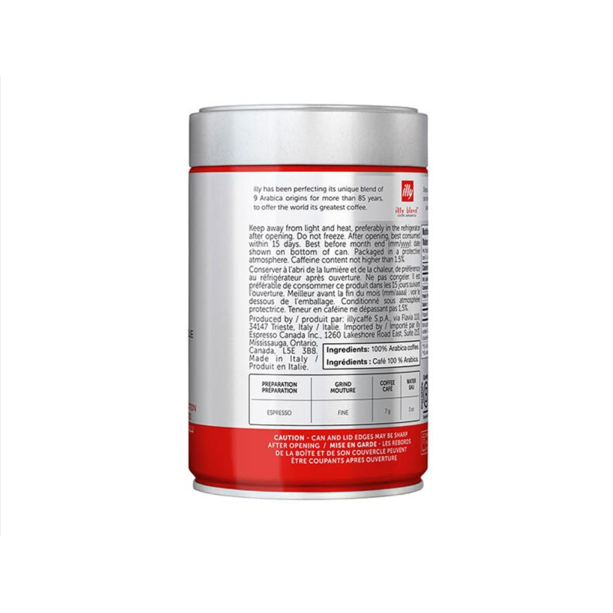 illy Classico Ground Espresso Coffee - Medium Roast (250g)