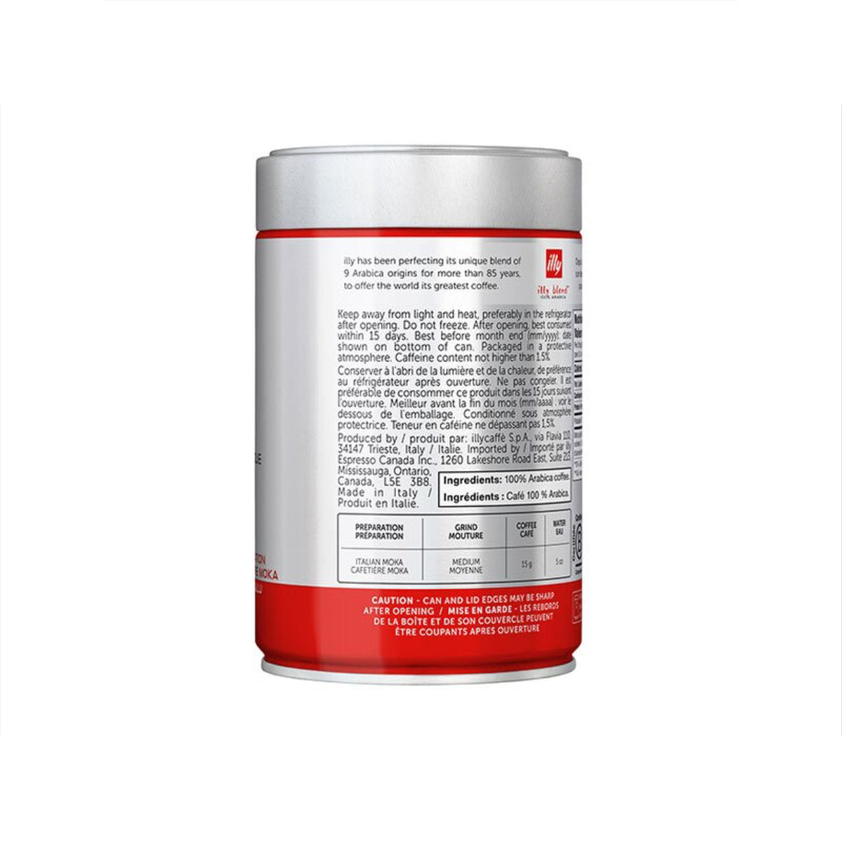 illy Classico Ground Coffee for Moka - Medium Roast (250g)