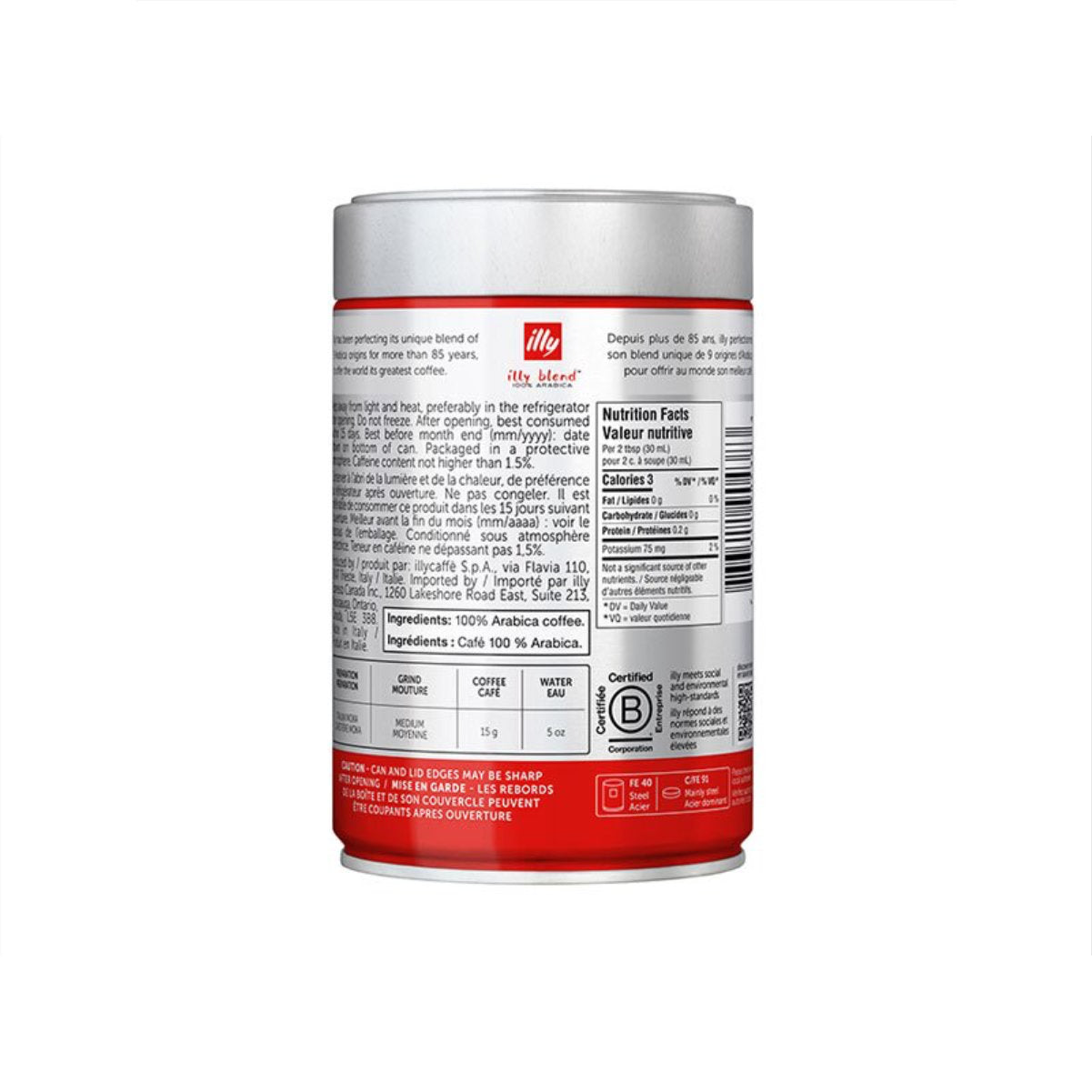 illy Classico Ground Coffee for Moka - Medium Roast (250g)