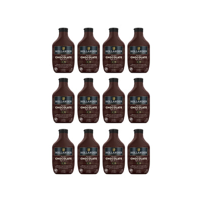 Hollander Dutched Chocolate Café Sauce - Squeeze Bottle – 12 x 15oz Bottle