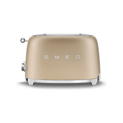 Smeg Retro-Style 2-Slice Toaster TSF01CHMUS (Matte Champagne)