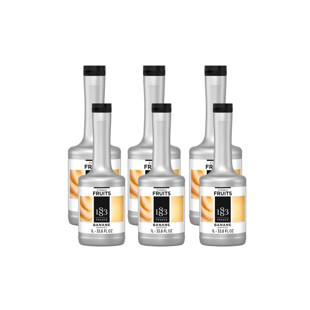 1883 Banana Puree (1L/33.8oz x 6 Bottles)