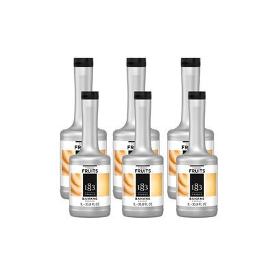 1883 Banana Puree (1L/33.8oz x 6 Bottles)