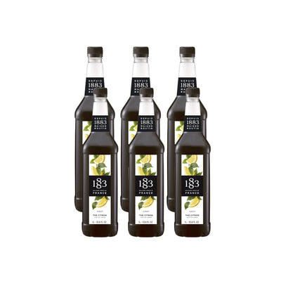 1883 Iced Tea Lemon Syrup (1L/33.8oz x 6 Bottles)