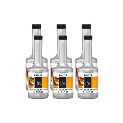 1883 Passion Fruit Puree (1L/33.8oz x 6 Bottles)