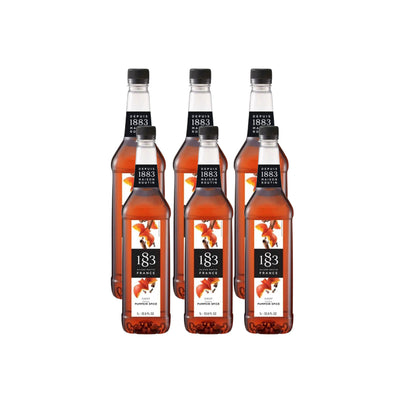 1883 Pumpkin Spice Syrup (1L/33.8oz x 6 Bottles)
