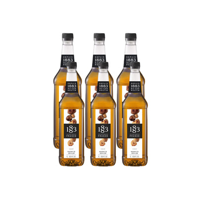 1883 Roasted Hazelnut Syrup (1L/33.8oz x 6 Bottles)