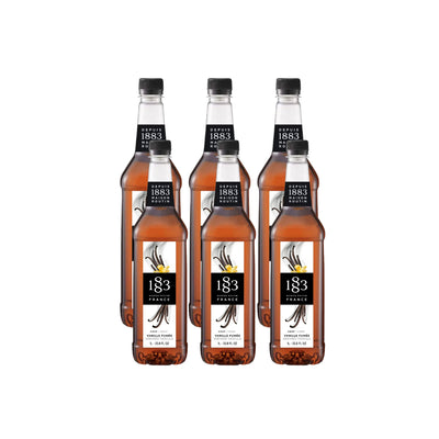 1883 Smoked Vanilla Syrup (1L/33.8oz x 6 Bottles)